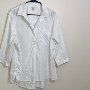Cato Crisp White Collared Shirt